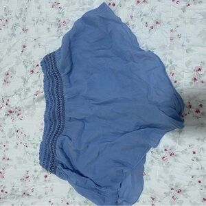 Aerie Light Blue Lace Trim Panties
